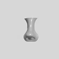 White Ceramic Vase 3D Model With Smooth Surface And Minimalist Design 3d model