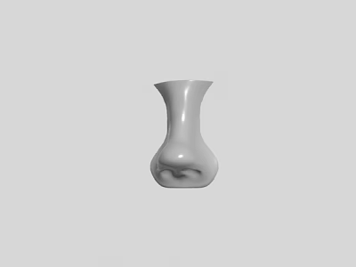 White Ceramic Vase 3D Model With Smooth Surface And Minimalist Design 3d model