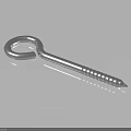 Stainless Steel Eye Screw Hardware Tool with Loop Head and Threaded Shank for Secure Fastening 3d model