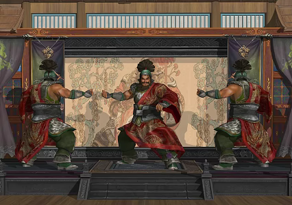 Zhang Fei Li Kui Shuihu Three Kingdoms Historical Figures 3d model