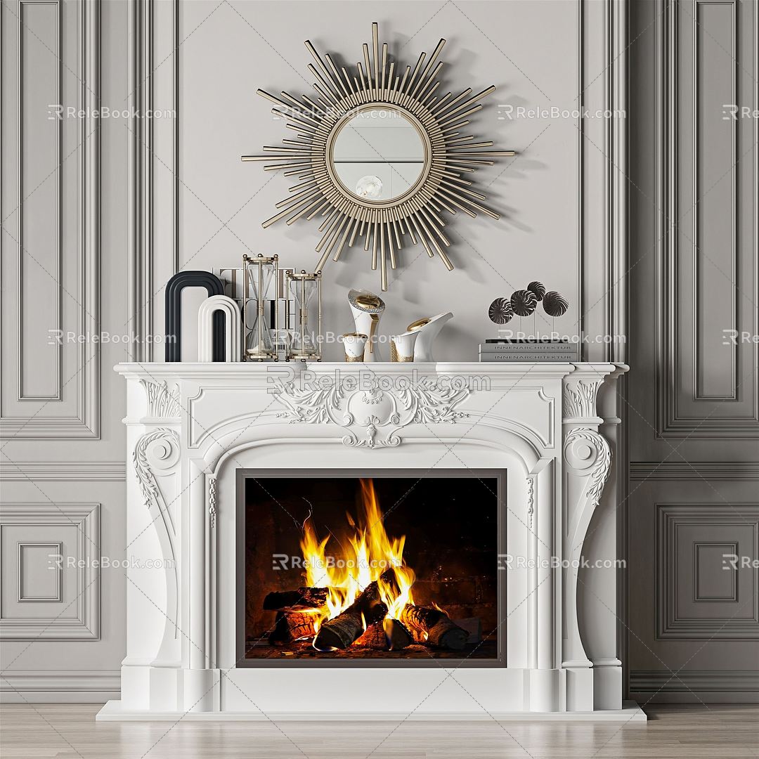 Jane's Fireplace 3d model