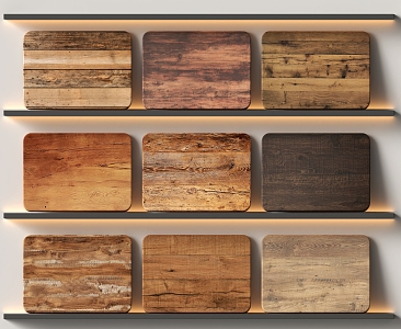 Modern old plank wood veneer 3d model