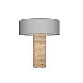 Modern Table Lamp Simple Metal Lampshade Table Lamp Stone Table Lamp for Homestay 3d model