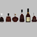 Elegant Wine Bottles And Glasses Display With Various Designs And Shapes