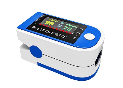 blood oxygen meter 3d model