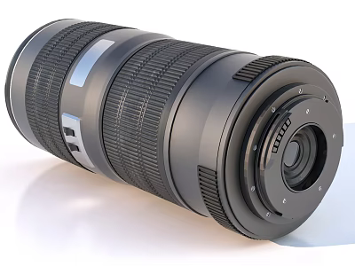 Professional Black Digital Camera Zoom Lens For Mobile Phone Photography 3d model