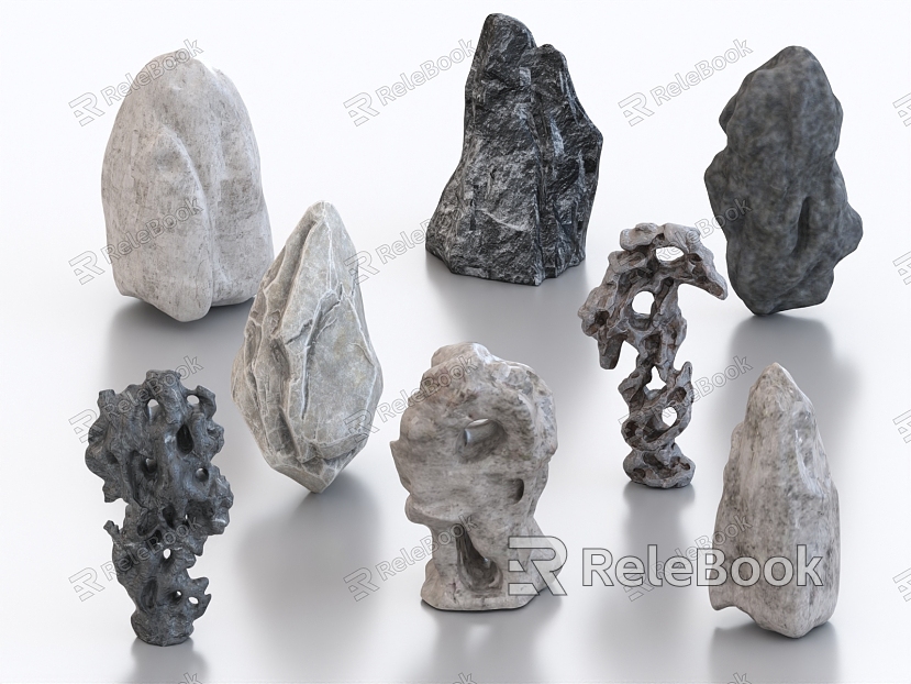 Stone stone rockery landscape stone marble hemp stone model