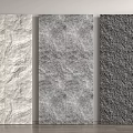 Textured Background Wall Panels With Rough Stone Like And Granular Surfaces In Neutral Tones 3d model