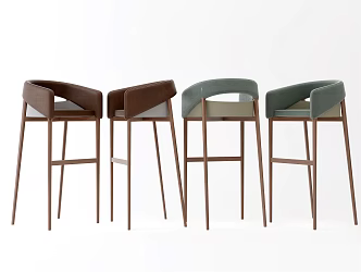 Nordic Bar Chair 3d model