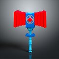 Hammer Warhammer Cartoon Hammer Magic Hammer Thor's Hammer Ancient Weapons Cold Weapons Medieval Items 3d model