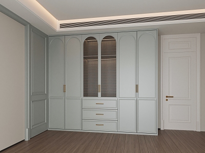 French Wardrobe Door Wardrobe 3d model