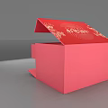 Elegant Pink Drawer Cabinet With Open Storage And Yellow Decorative Ornaments
