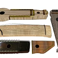 Handcrafted Wooden String Musical Instruments With Traditional Shapes And Designs