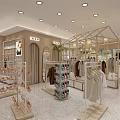 Elegant Lingerie Clothing Store Interior With Neatly Arranged Displays Shelves And Mannequins
