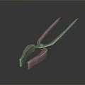 Pipe pliers vise bench vise wrench tool hardware tool processing tool furniture 3d model