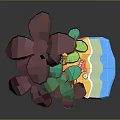 Monkey Mountain Monkey Cartoon Monkey Anime Monkey Stylized Monkey Fantasy Style Monkey 3d model