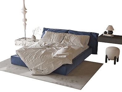 Double bed 3d model