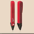 Two Red Milwaukee Voltage Detector Pen Tools For Professional Electrical Testing 3d model