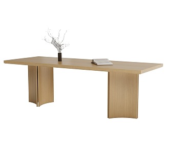 Modern Dining Table Modern Desk 3d model