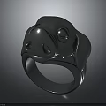 Unique Dog Head Design Metal Ring Fashion Jewelry Accessory For Women
