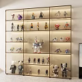 Modern Display Cabinet Acrylic Hand-made Display Cabinet Product Display Cabinet Column Cabinet Hand-made Toy Decorative Cabinet 3d model