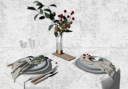 Modern Tableware 3d model