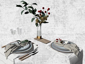 Modern Tableware 3d model