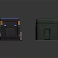 Assorted Storage Cases Featuring Blue Panel Secure Lids And Sturdy Build