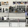 Commercial Kitchen Equipment With Modern Cabinets Shelves Worktables And Storage Solutions 3d model