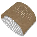 Unique Modern Outdoor Chair with Wavy Striped Wooden Structure and Creative Curved Design
