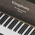 Elegant Kingsbury Black Upright Piano With Stool Classic Musical Instrument