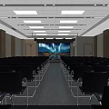 Spacious Fitness Studio With Mirrors Barres Large Screens And Light Colored Floor