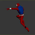Red And Blue Game Movie Character In Running Pose With 40 Number Costume Design