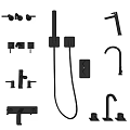 Modern Various Types Bathroom Kitchen Shower Faucets And Fixtures Collection