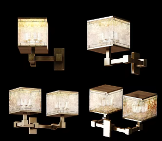 CCD wall lamp combination 3d model