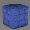 Plush Quilted Ottoman Poufs In Multiple Vibrant Colors For Living Room