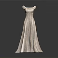 Elegant White Sleeveless Long Dress with Pleated Design and Waist Decoration