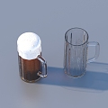 Beer Glass Kitchen Class 3d model