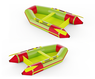 modern lifeboat inflatable lifeboat 3d model