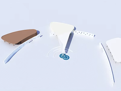 Modern Wall Lamps With Contemporary Design And Different Color Options 3d model
