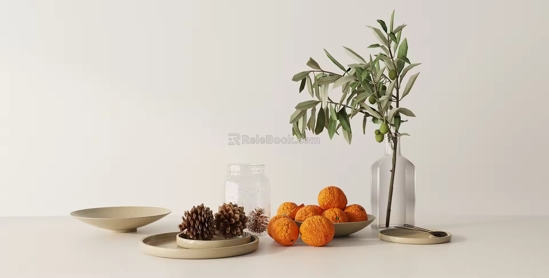Modern ornaments combination 3d model