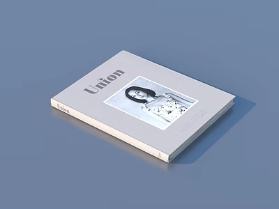 Union Book Magazine With a Female Portrait on Its Cover 3d model