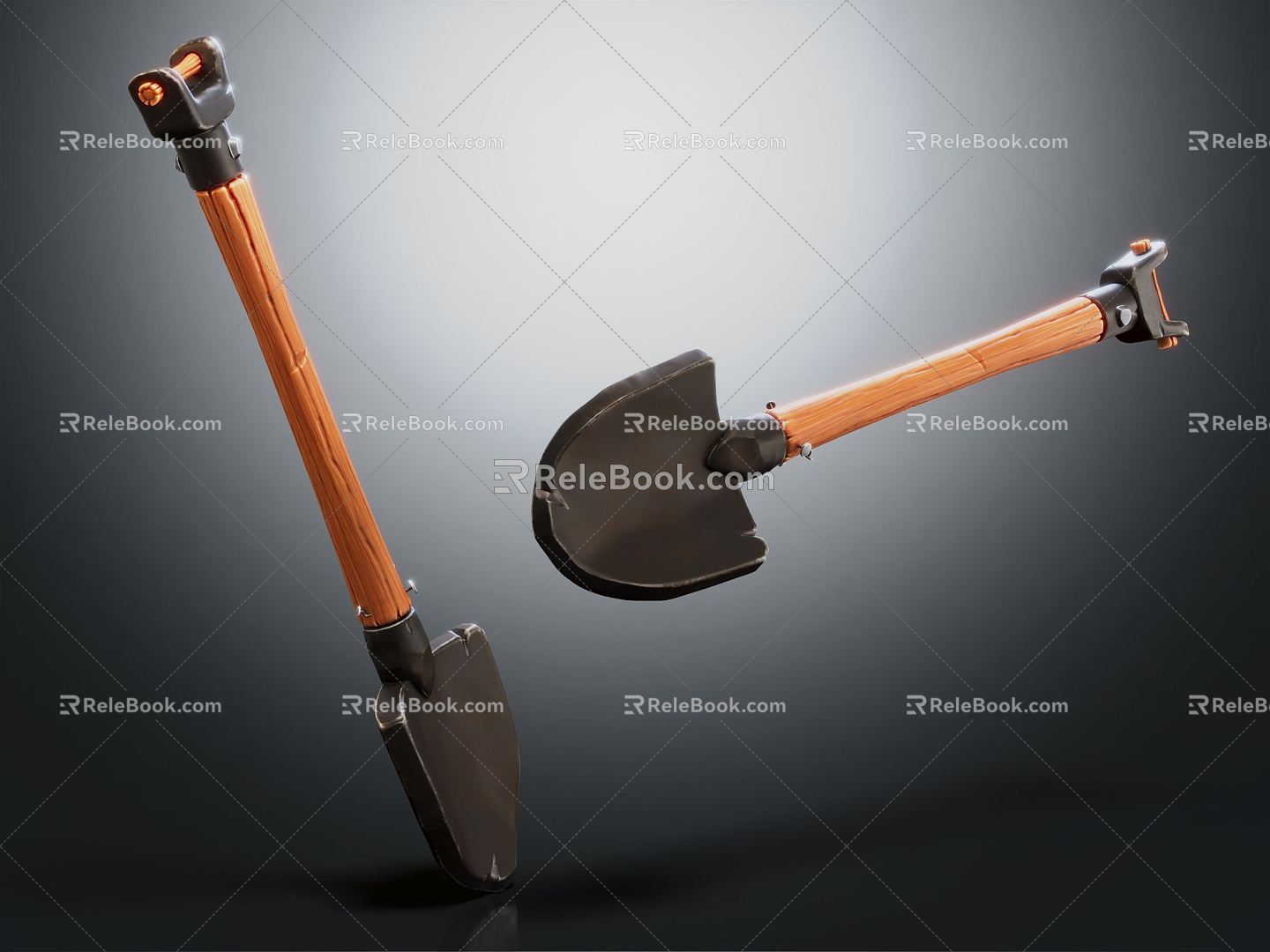 Modern Shovel Cartoon Shovel 3d model