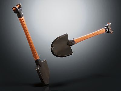 Modern Shovel Cartoon Shovel model