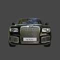 Black Luxury Sedan with Sleek Body Lines Chrome Accents and Premium Wheels