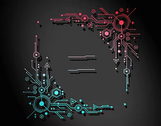 Modern Technology Line Technology Line Wall Decoration 3d model