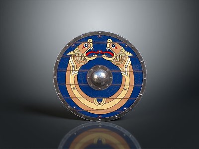 Medieval Shield Ancient Shield Defensive Weapon Ancient Shield Iron Shield Protective Shield Wooden Shield 3d model