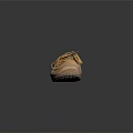 Light Brown Casual Leather Shoes With Laces And Soft Sole Design