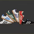 Colorful Striped Sneakers In Various Colors For Casual Sports Everyday Wear