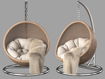 Leisure Hanging Chair Realistic Chair Office Chair Sofa Chair Leisure Chair Single Chair Armchair Simple Hanging Chair 3d model